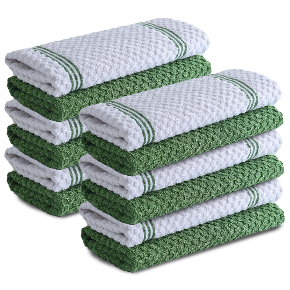 Infinitee Xclusives Kitchen Towels - 6 Pack - Cotton Dish Towel |15" x 25"|