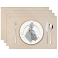 Niviy Placemats, Placemats Set of 4 Washable Place Mats, Green 12" x 18"