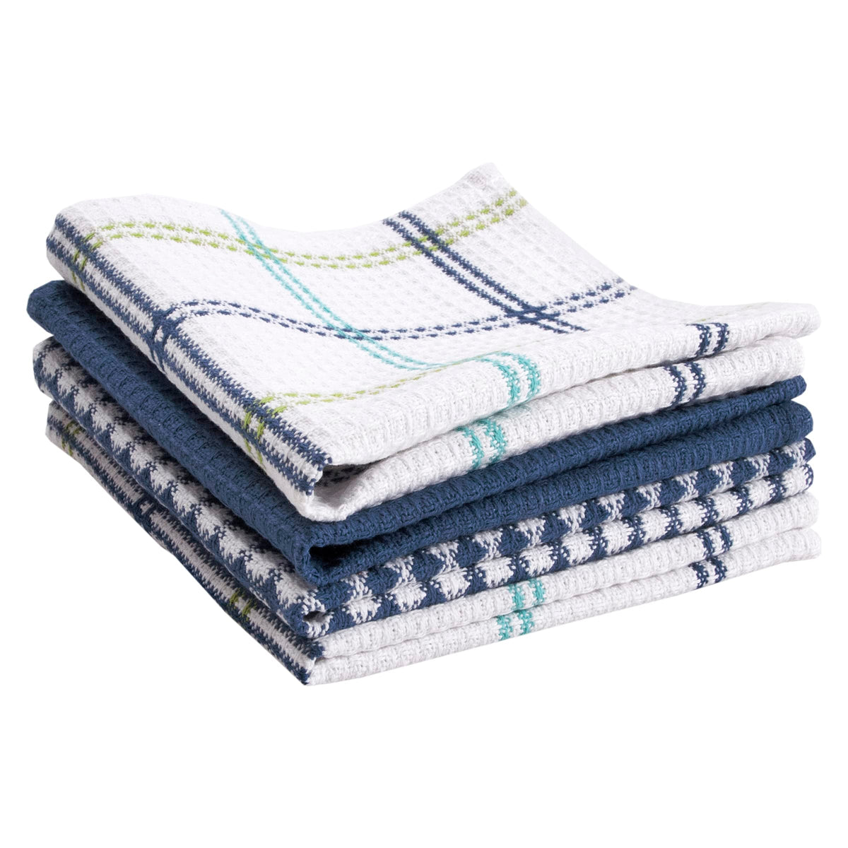 T-Fal Premium Waffle Dish Cloths: Highly Absorbent, Super Soft Long Lasting - 100% Cotton, 12"x13" Towel for Cleaning & Drying, (4-Pack), Sand