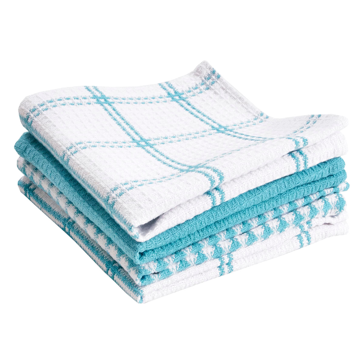 T-Fal Premium Waffle Dish Cloths: Highly Absorbent, Super Soft Long Lasting - 100% Cotton, 12"x13" Towel for Cleaning & Drying, (4-Pack), Sand