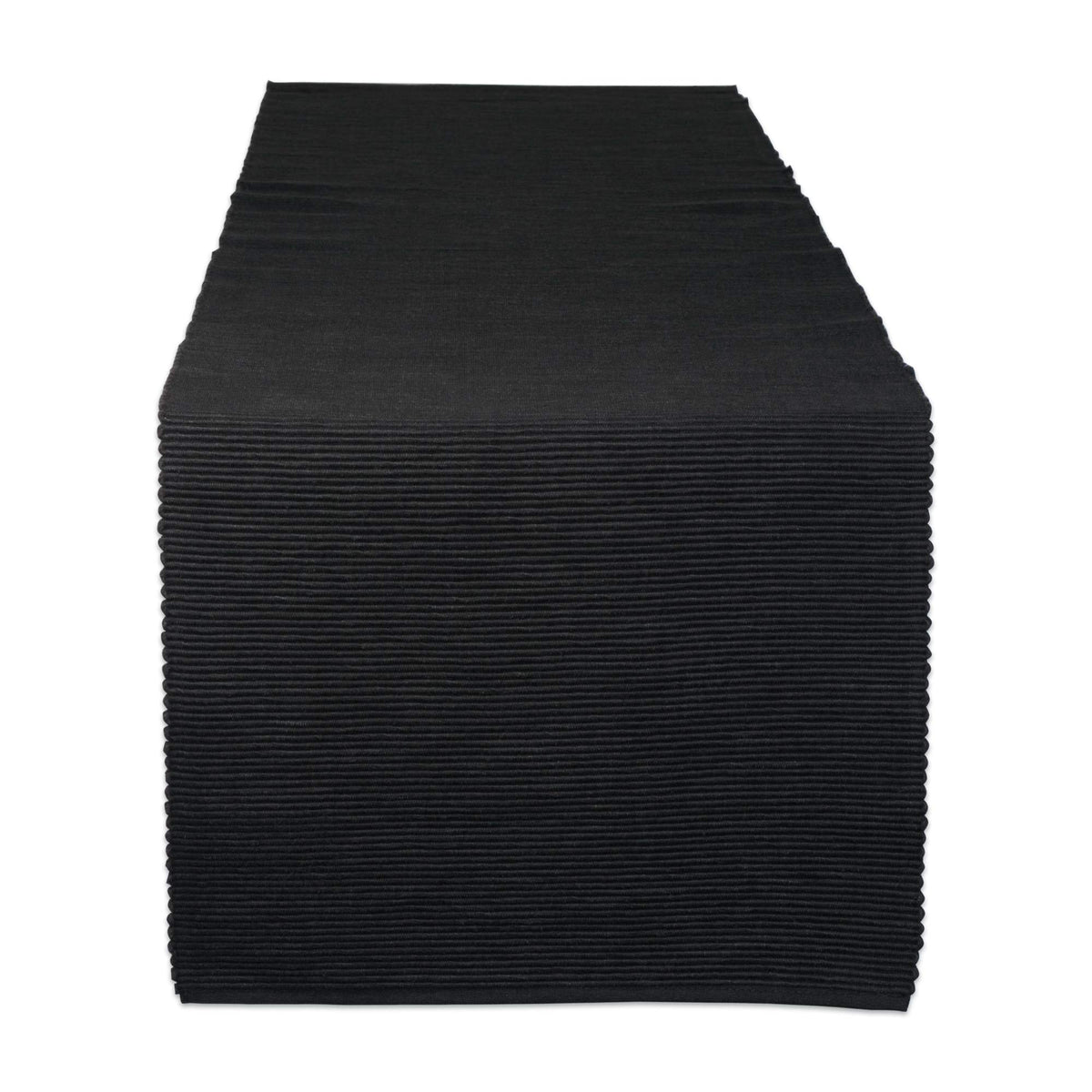 DII Basic Everyday Ribbed Tabletop 100% Cotton, Placemat Set, 13x19, Dark Brown, 6 Piece
