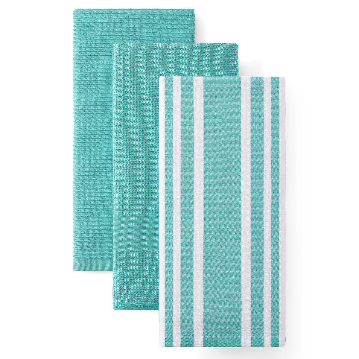 Homaxy Cotton 380 GSM Premium Kitchen Towels, 18"x 28", 6 Pack, Khaki