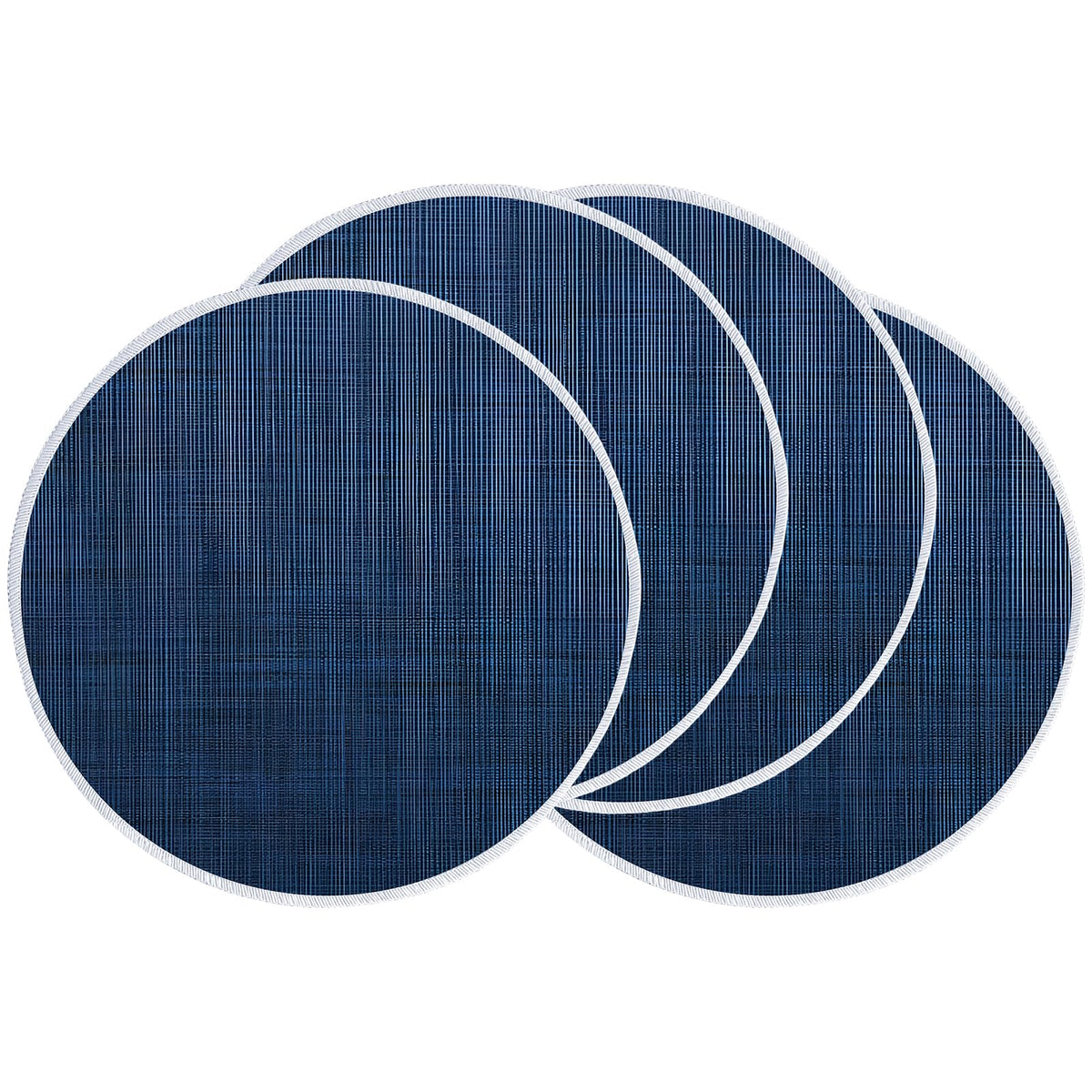 Beige Placemats Set of 4, 15 Inch Round for Kitchen & Dining Room