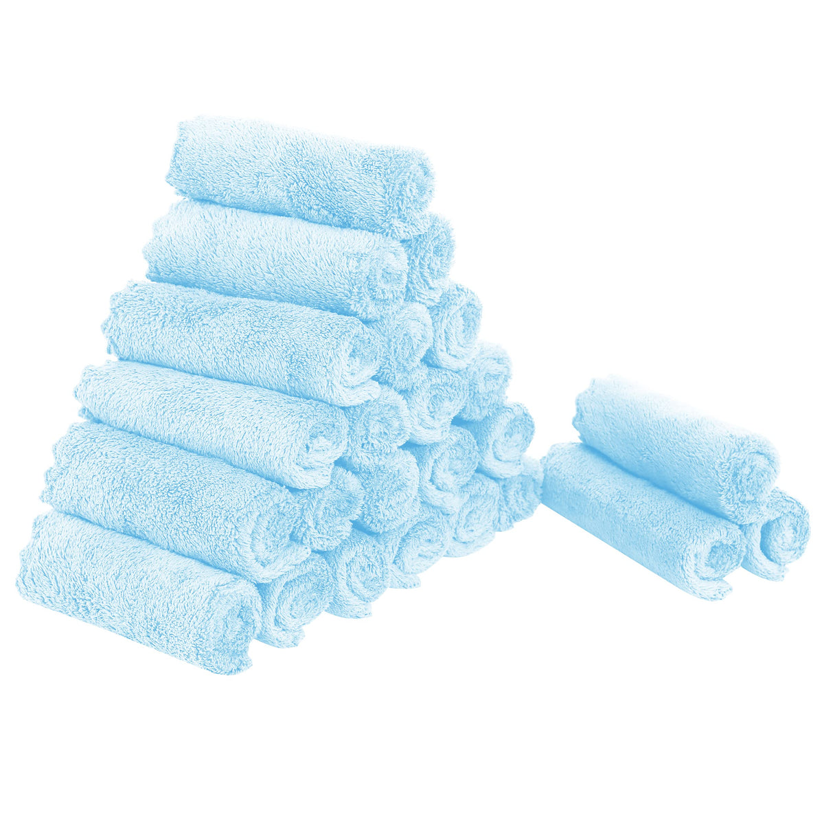 24 Pack Kitchen Dishcloths - Does Not Shed Fluff - Reusable Dish Towels, Dish cloths, Super Absorbent Coral Fleece Cleaning Cloths, Nonstick Oil Washable Fast Drying, 7 x 9 Inch (Multicolor)