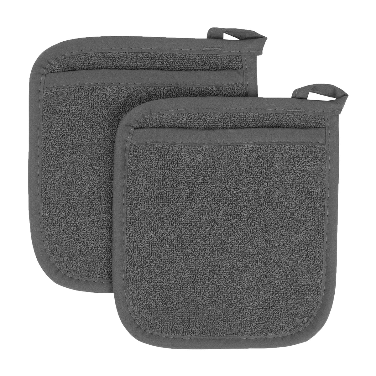 RITZ Terry Pocket Mitt & Hot Pad: Unparalleled Heat Resistant, Durable 100% Cotton – Ergonomically Designed for Optimal Grip – Easy-Care Machine Washable – 2-Pack, Paprika