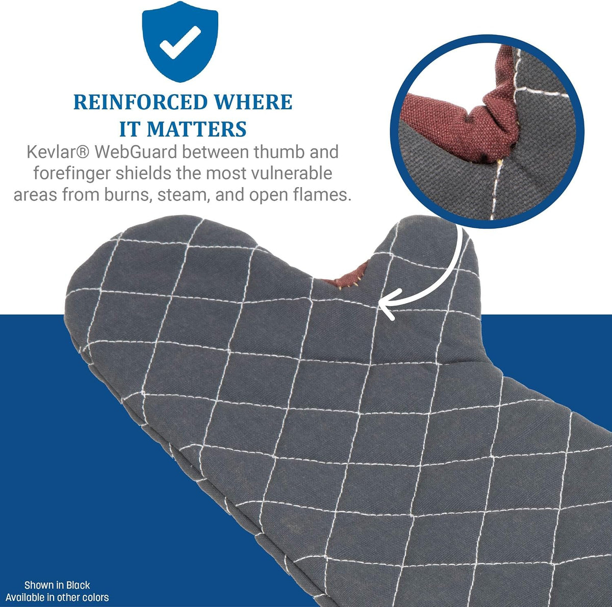 San Jamar 800FG24 BestGuard Commercial Heat Protection Up to 450° F Oven Mitts (Pair), 24" Length, Tan, 1 Count (Pack of 1)