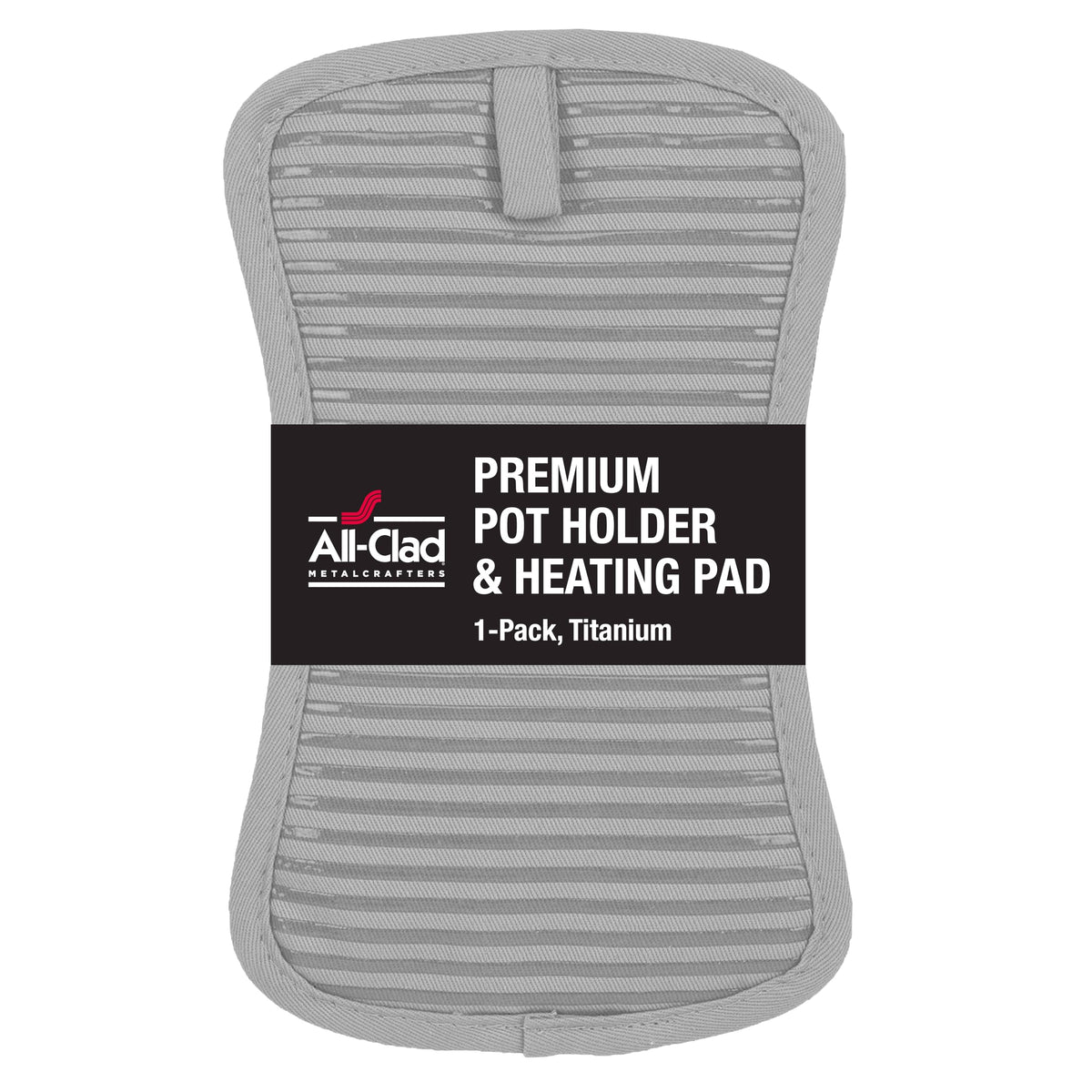 All-Clad Premium Pot Holder & Hot Pad: Heat Resistant to 500 Degrees - 100% Cotton, 10"x6.25" Hot Pad for Kitchen and Barbeque, (2-Pack), Indigo