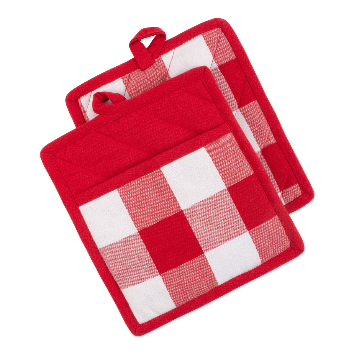 DII Buffalo Check Kitchen Collection, Classic Farmhouse Kitchen Set, Oven Mitt, Black & White, 2 Piece