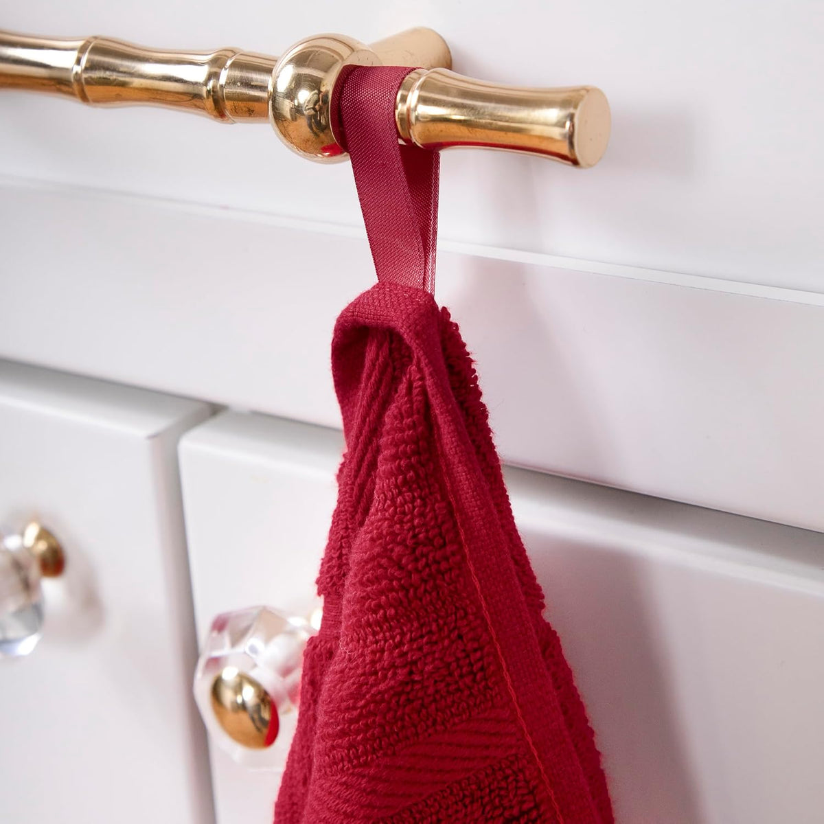 All-Clad Solid Kitchen Towel: Highly Absorbent, Super Soft Long Lasting - 100% Cotton, 17"x30" Tea Towel for Cleaning & Drying Dishes, Pans, Glassware, or Countertops, (1-Pack), Chili
