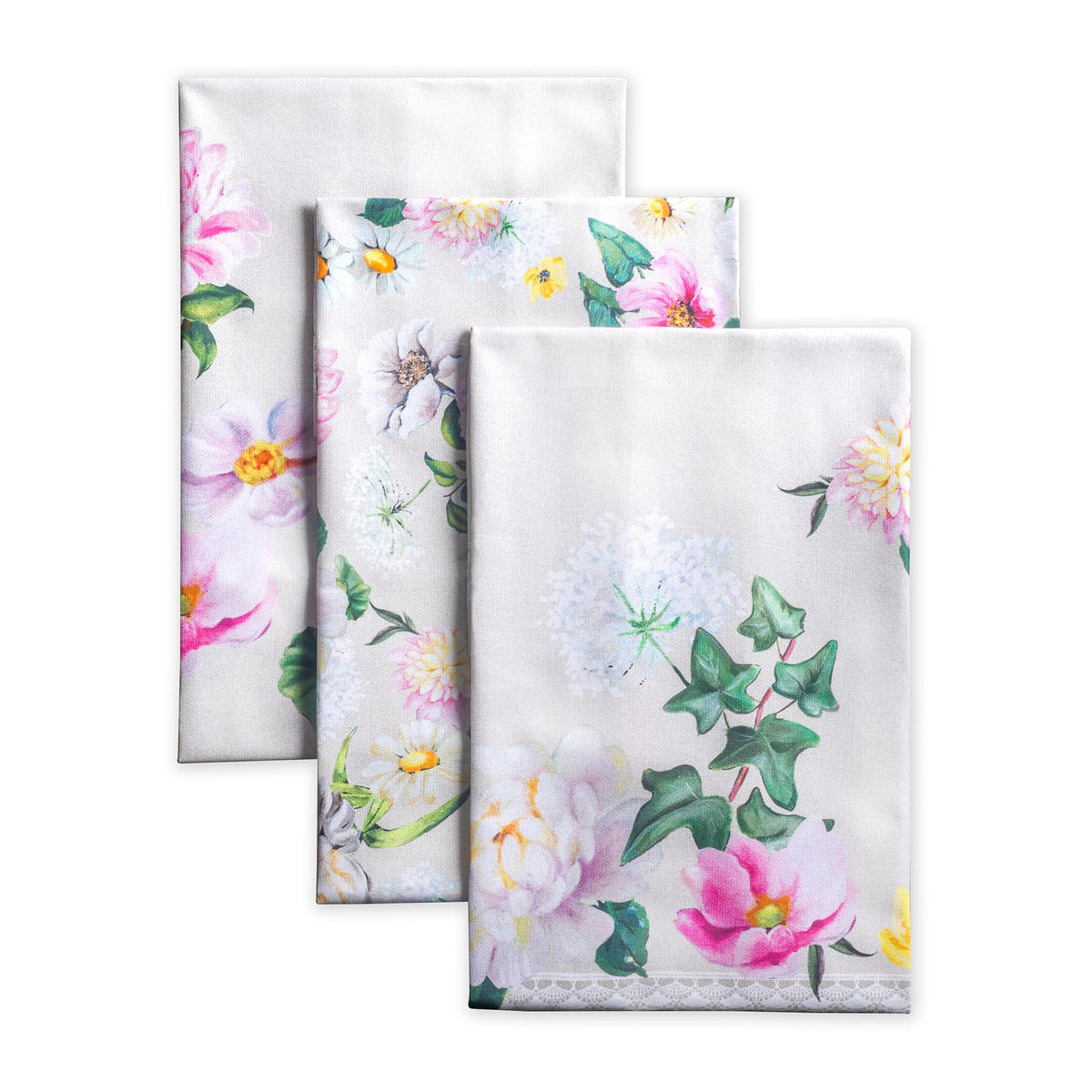 Maison d' Hermine Kitchen Towels Set of 3 Reusable 100% Cotton 27.50" x 20"