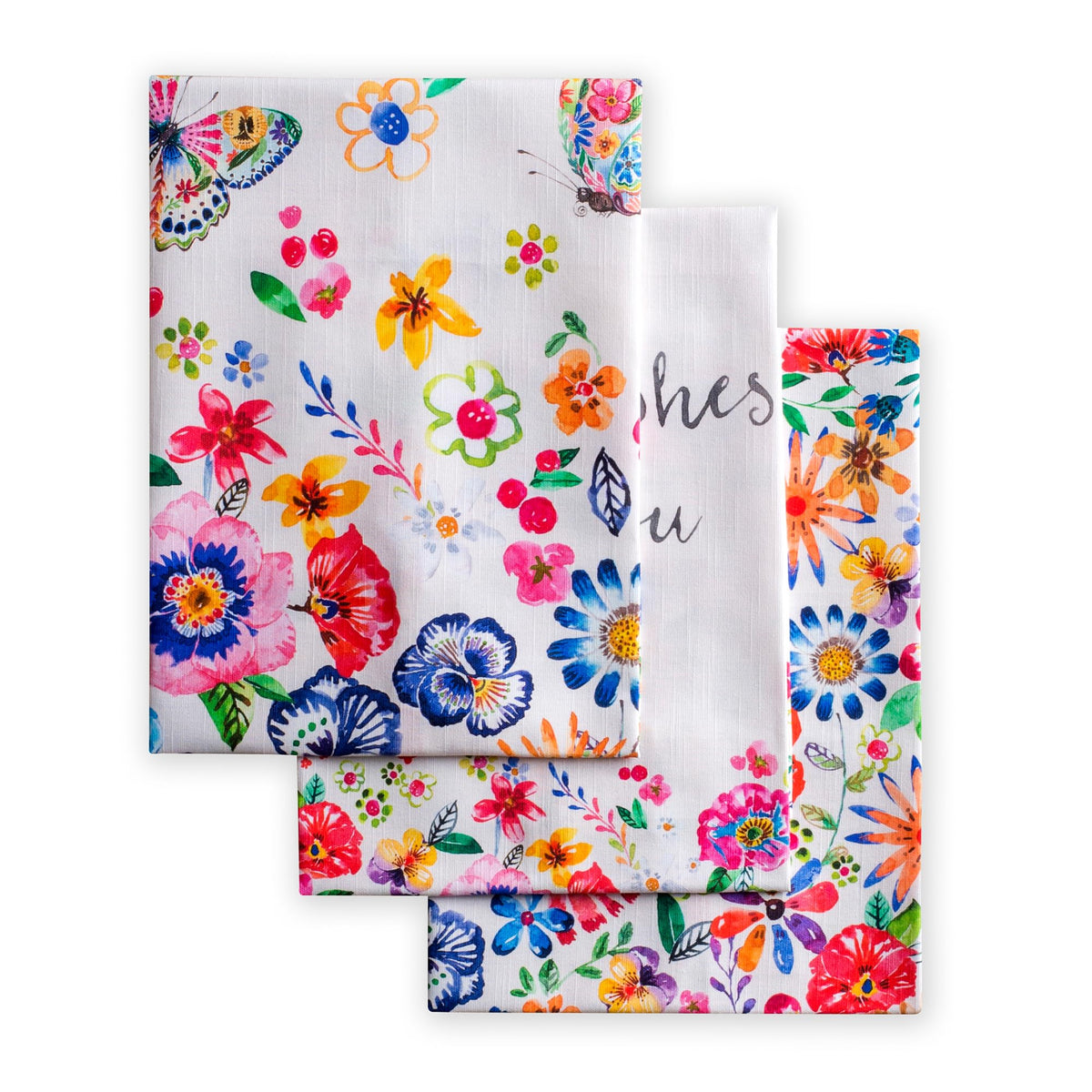 Maison d' Hermine Kitchen Towels Set of 3 Reusable 100% Cotton 27.50" x 20"