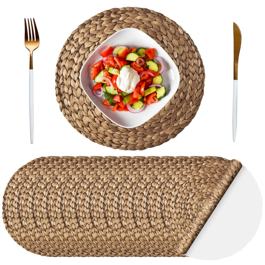 Sinmoe 100 Pcs Disposable Paper Placemats Bulk,Gold,Gradient