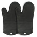 YUTAT Silicone Oven Mitts,High Heat Resistant Up to 500 Degrees,Waterproof Cooking Gloves with Soft Polyester Filling,Kitchen Potholder Set - Perfect for BBQ,Baking and Cooking,Pink,2 Pcs Set