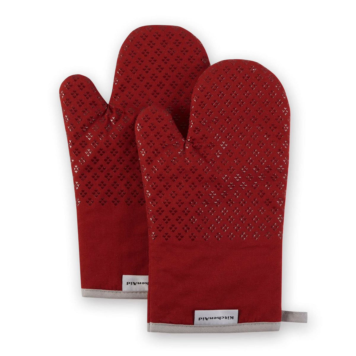 KitchenAid Asteroid Oven Mitt Set, 7"x12.5", Fog Blue, 2 Piece