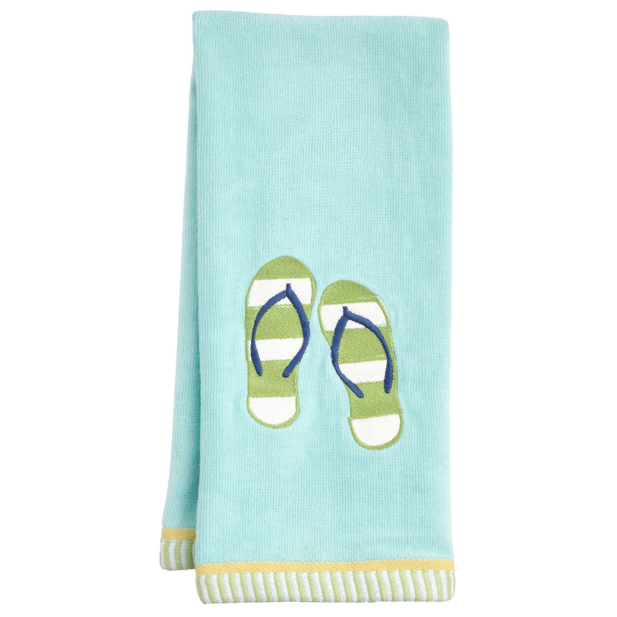 Ritz 4-Piece Kitchen Towel Set, Tomato & Olive Prints with Pine Green & Blue Textured Terry, 100% Cotton & Absorbent Blend, 16" x 26", Vintage Mediterranean Foodie Kitchen Decor