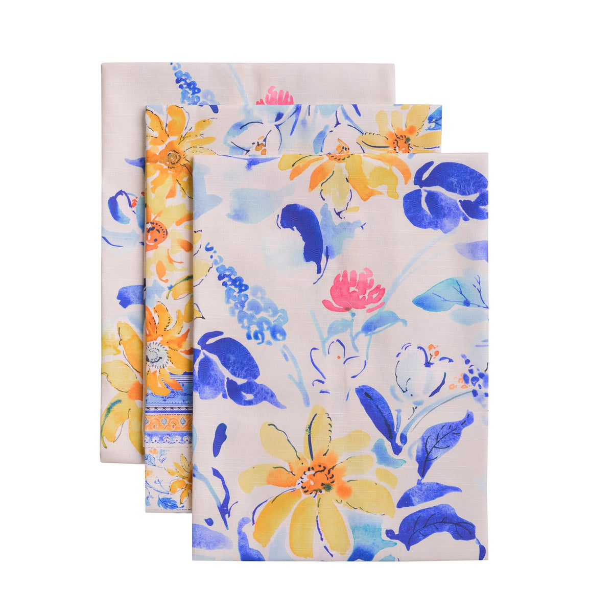 Maison d' Hermine Kitchen Towels Set of 3 Reusable 100% Cotton 27.50" x 20"