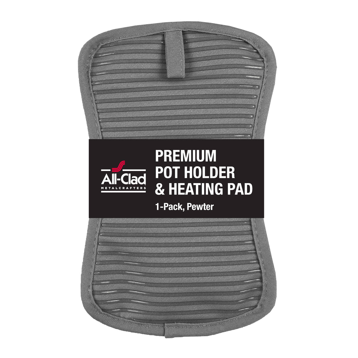 All-Clad Premium Pot Holder & Hot Pad: Heat Resistant to 500 Degrees - 100% Cotton, 10"x6.25" Hot Pad for Kitchen and Barbeque, (2-Pack), Indigo