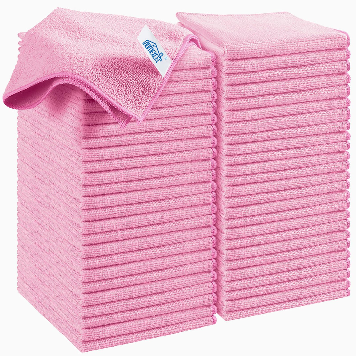 HOMEXCEL Microfiber Cleaning Cloth, Kitchen Towels 12 Pack, Lint Free, Scratch-Free, Highly Absorbent, Reusable Dish Towels for Kitchen and Household