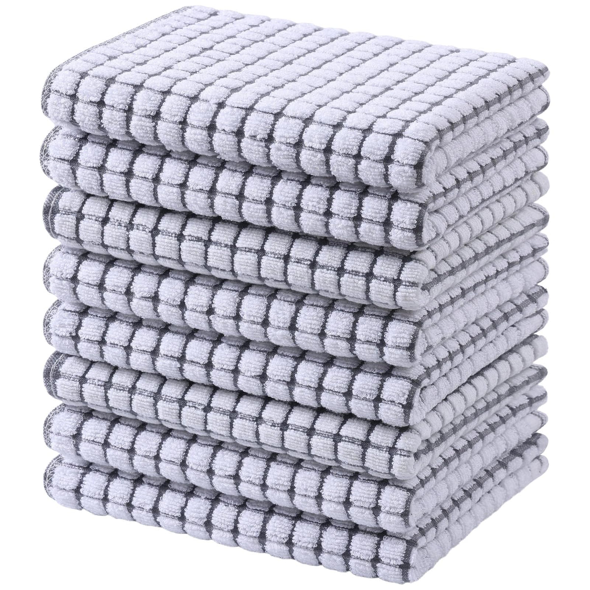 Mordimy Cotton 6 Pack Terry Kitchen Towels, 16 x 25 Inches