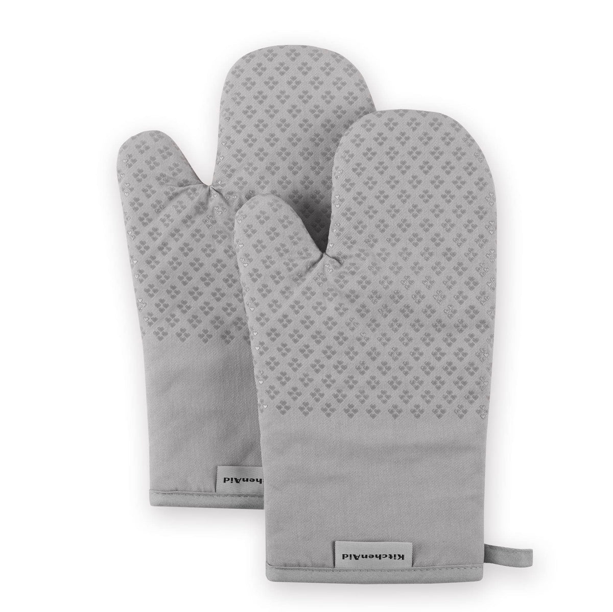 KitchenAid Asteroid Oven Mitt Set, 7"x12.5", Fog Blue, 2 Piece