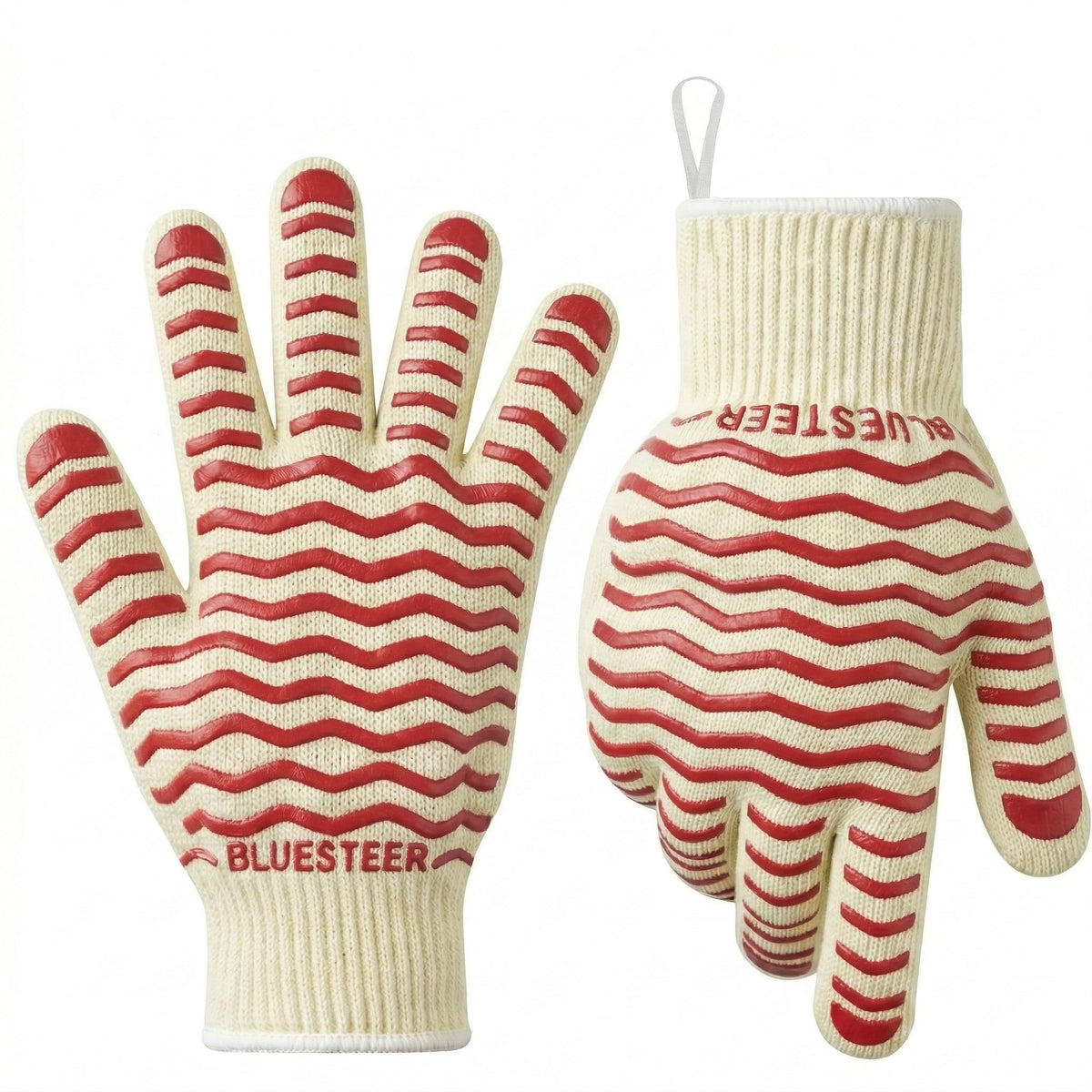 Oven Gloves 932°F Heat Resistant Oven Mitts with Fingers,1 Pair