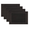 Winknowl Placemats Set of 4，Heat Resistant Woven Vinyl Washable PVC Place Mats，Non-Slip Stain Resistant Indoor/Outdoor Table Mats for Dining Table (Brown)