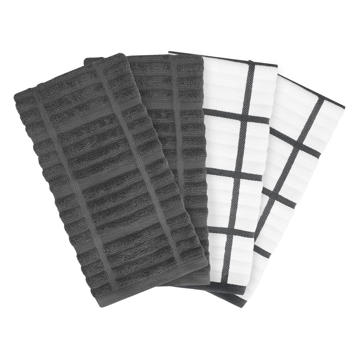 All-Clad Checked Kitchen Towel: Highly Absorbent, Super Soft Long Lasting - 100% Cotton, 17"x30" Tea Towel for Cleaning & Drying Dishes, Pans, Glassware, or Countertops, (1-Pack), Rainfall