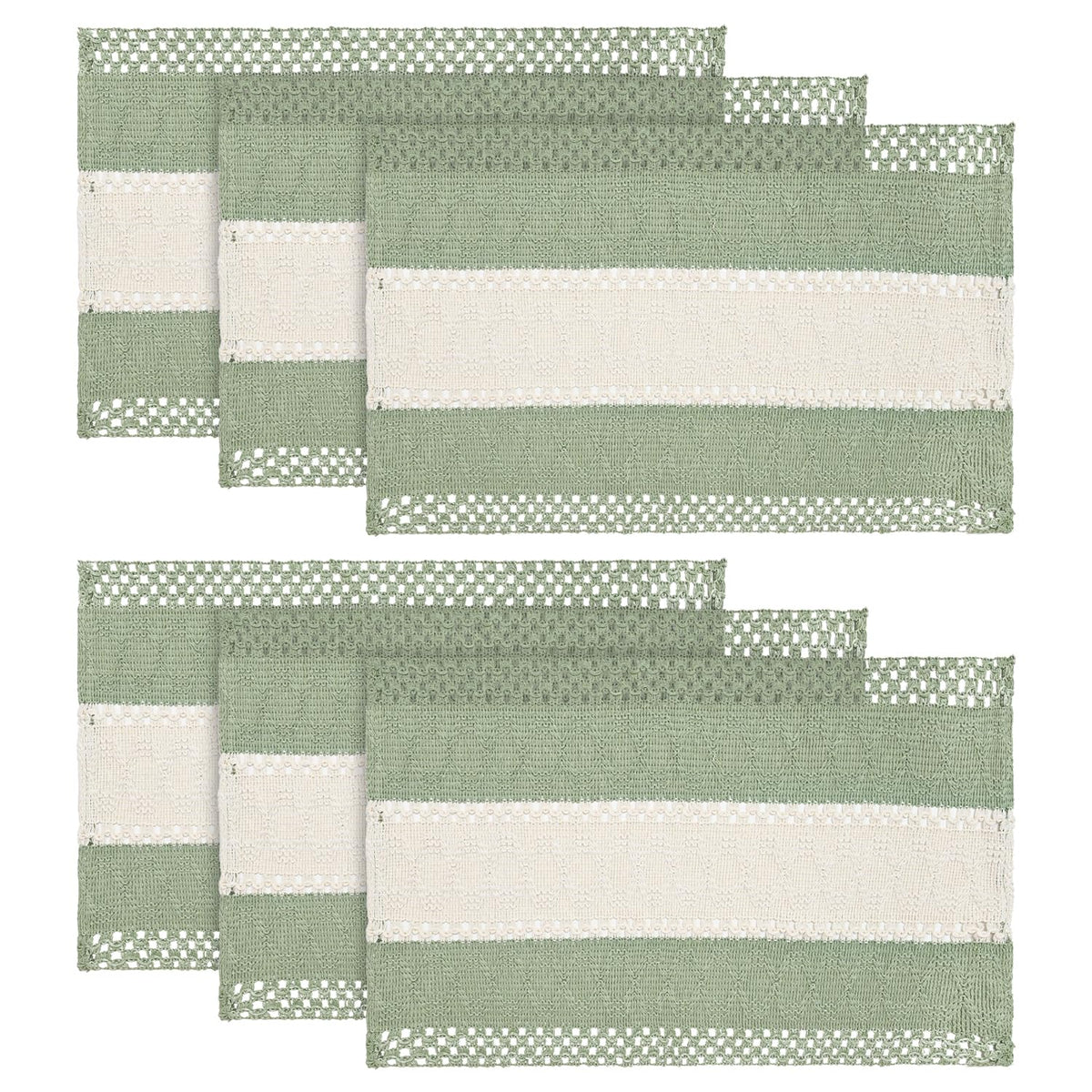 Artoid Mode Dark Blue Rustic Farmhouse Placemats Set of 4-12x18 Inch