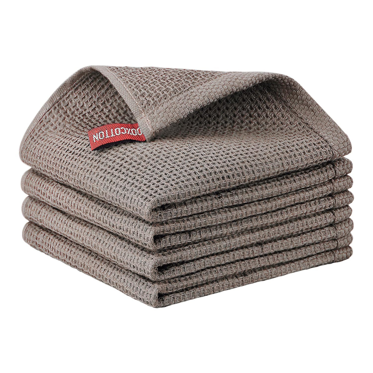 Nialnant 6 Pack Kitchen Towels and Dishcloths Sets,100% Cotton Soft Absorbent Quick Drying Dish Towels for Kitchen,Washing Dishes,12x12 Inches, Multi Color