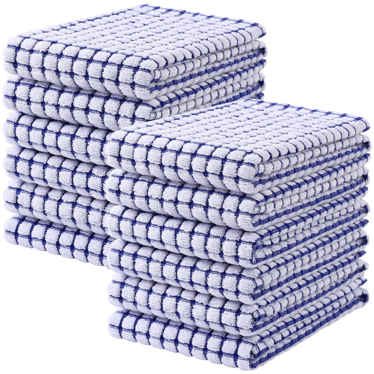Mordimy Cotton 6 Pack Terry Kitchen Towels, 16 x 25 Inches