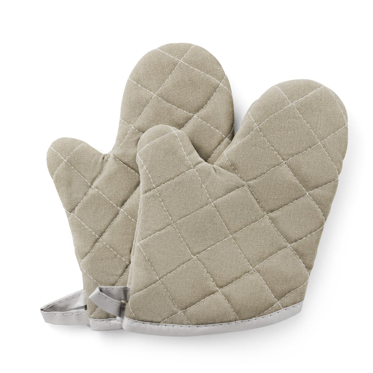 ARCLIBER Grey 13" Quilted Oven Mitts 1 Pair Flame Heat Resistant