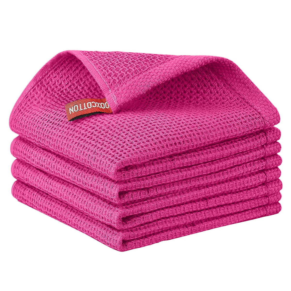 Nialnant 6 Pack Kitchen Towels and Dishcloths Sets,100% Cotton Soft Absorbent Quick Drying Dish Towels for Kitchen,Washing Dishes,12x12 Inches, Multi Color