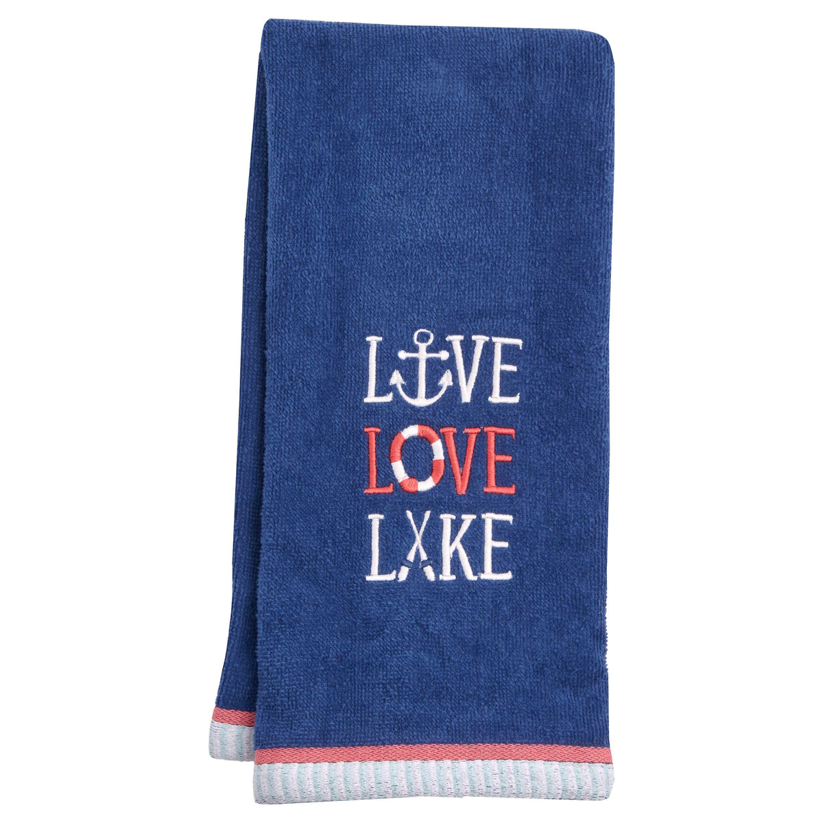 Ritz 4-Piece Kitchen Towel Set, Tomato & Olive Prints with Pine Green & Blue Textured Terry, 100% Cotton & Absorbent Blend, 16" x 26", Vintage Mediterranean Foodie Kitchen Decor