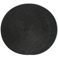 FunWheat Round Braided Placemats Set of 6 Table Mats for Dining Tables Woven Washable Non-Slip Place mats 15 in(Blue, 6pcs)