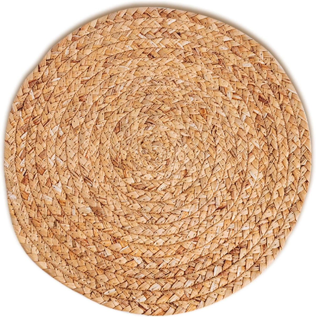 Round Woven Placemats, Natural, 35cm, Set of 2