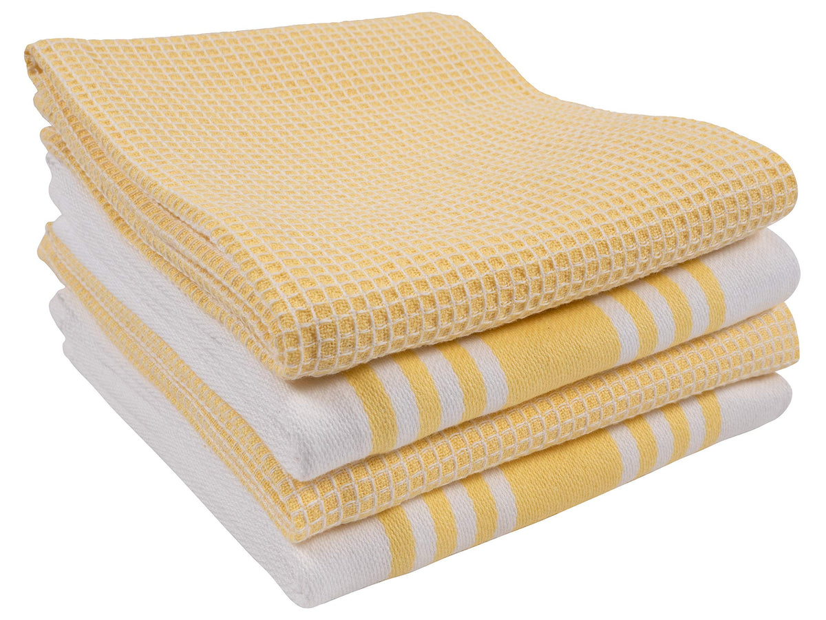 KAF Home Kitchen Towels, Set of 4 Absorbent, Durable and Soft Towels | Perfect for Kitchen Messes and Drying Dishes, 18 x 28 – Inches, Wine