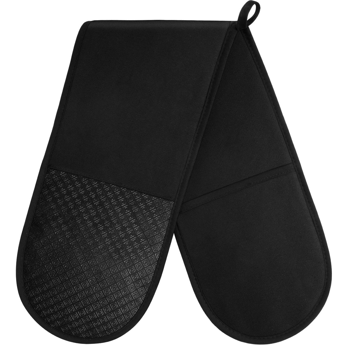AUAUY Oven Mitts and Pot Holders 6PCS Set, 392°F Heat Resistant BBQ Gloves