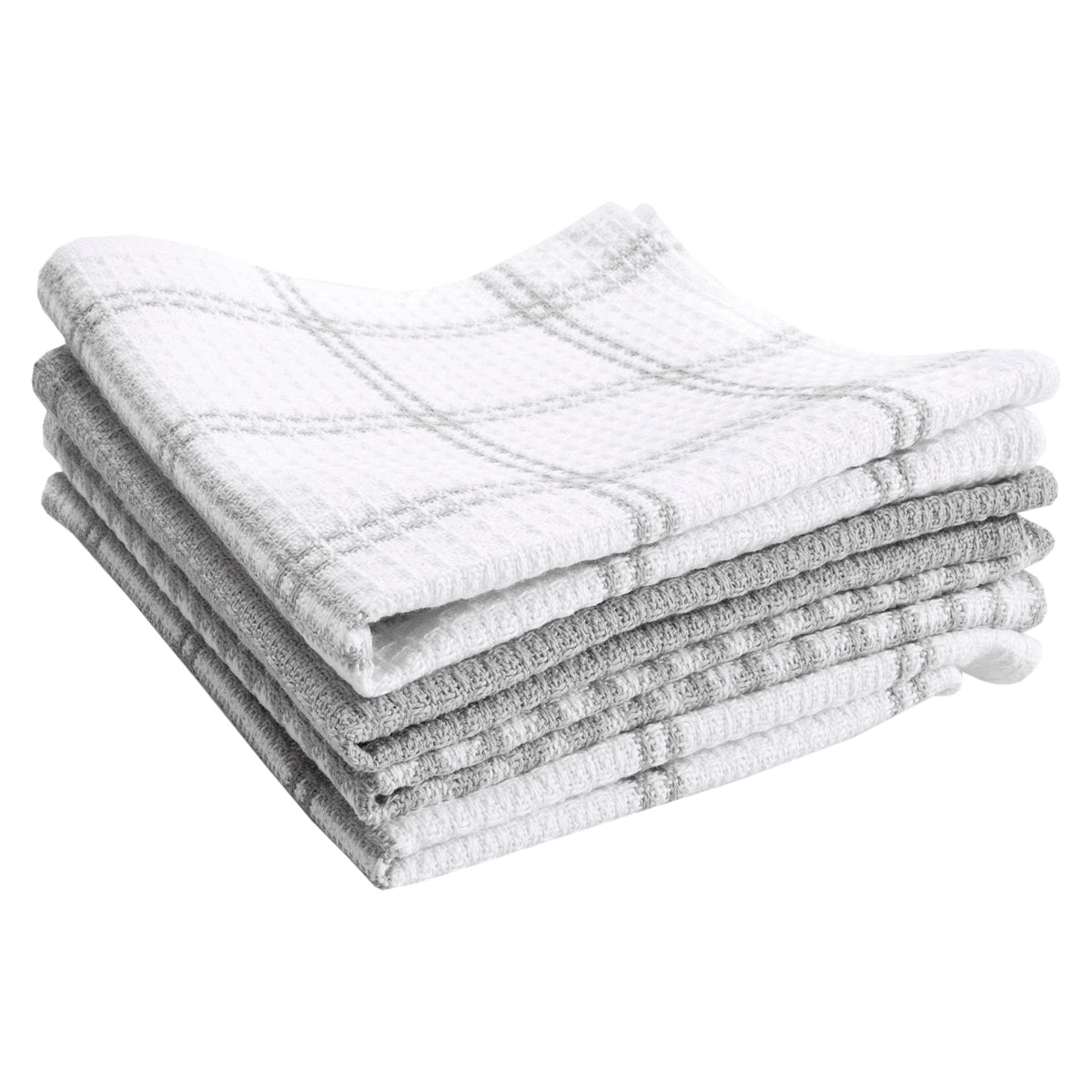 T-Fal Premium Waffle Dish Cloths: Highly Absorbent, Super Soft Long Lasting - 100% Cotton, 12"x13" Towel for Cleaning & Drying, (4-Pack), Sand