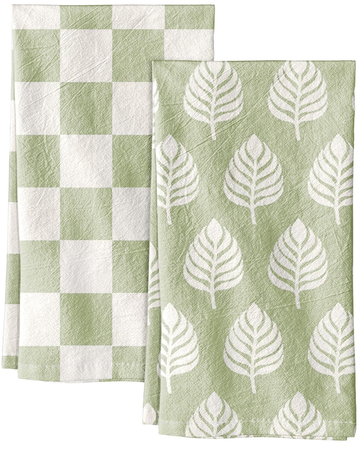 Miss Adola 2 Pack 150GSM Flour Sack Kitchen Towels, Beige Daisy