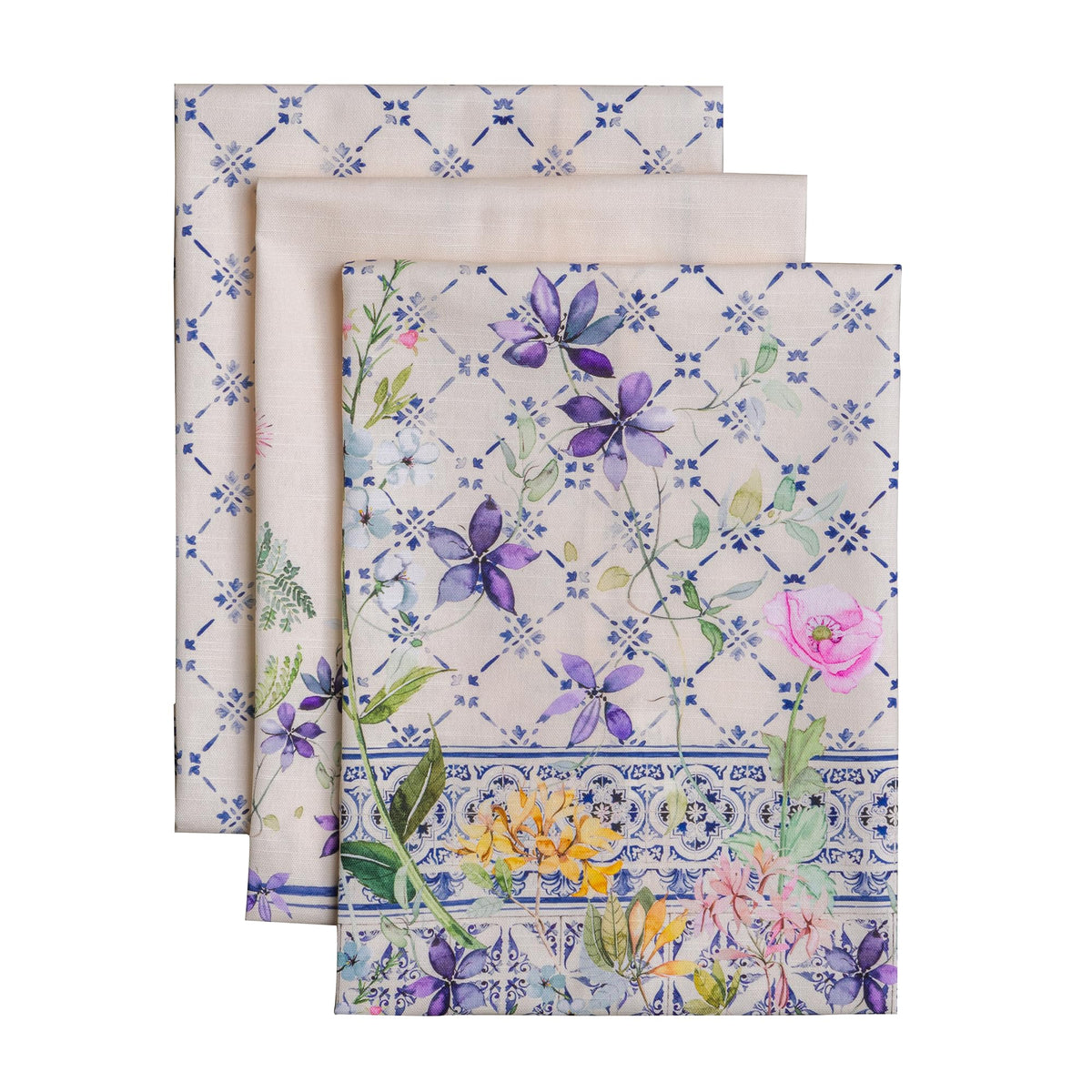 Maison d' Hermine Kitchen Towels Set of 3 Reusable 100% Cotton 27.50" x 20"