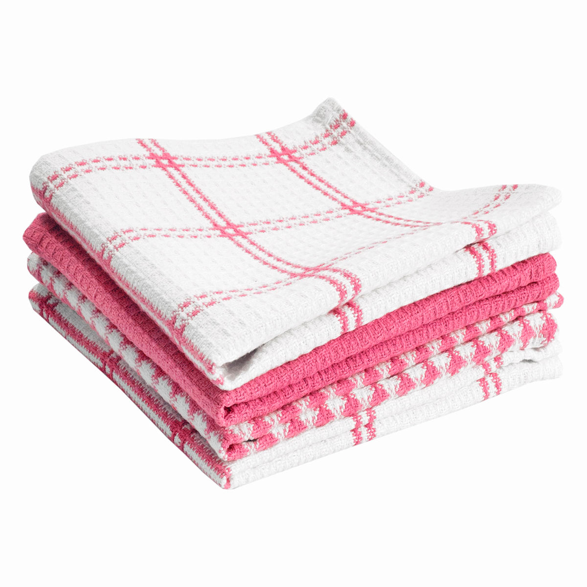T-Fal Premium Waffle Dish Cloths: Highly Absorbent, Super Soft Long Lasting - 100% Cotton, 12"x13" Towel for Cleaning & Drying, (4-Pack), Sand