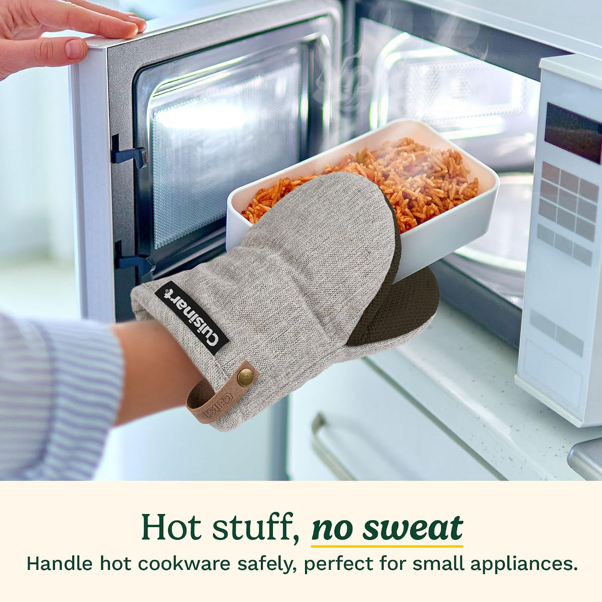Cuisinart Heritage Mini Oven Mitts, 2-Pack, Neoprene, Heat Resistant 350F