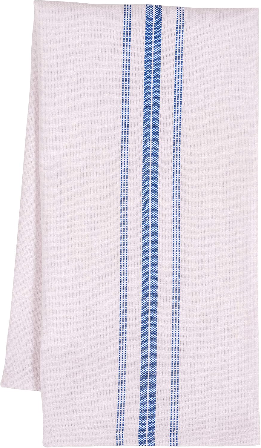 KAF Home Classic Farmhouse Stripe Kitchen Towels, Pure Cotton Dish Towels, Towel Dish Cloths for Cooking, Cleaning, and Dining, Set of 12, Blue