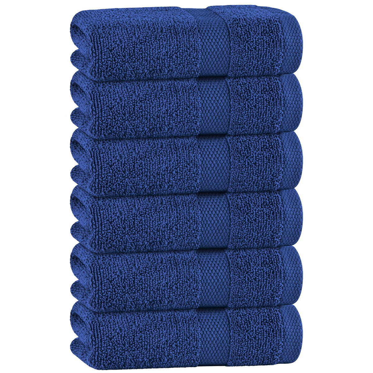 Premium Dish Towels for Kitchen, 8 Pack, 16x26 - 100% Cotton Kitchen Towels with Hanging Loop, Ultra Absorbent and Thick 410 GSM, Multicolor