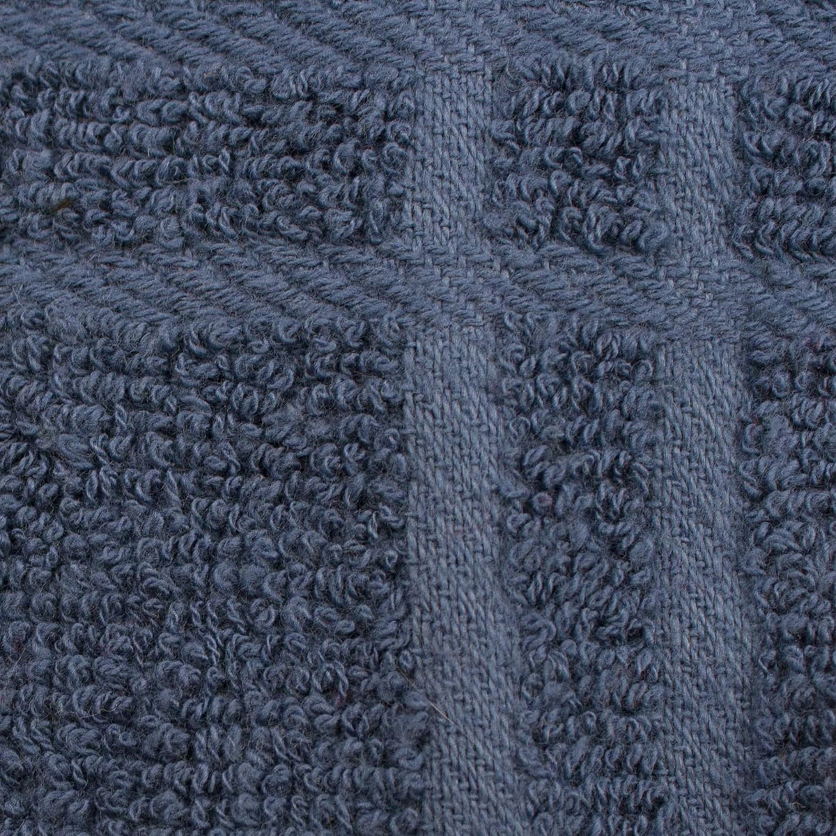 Ritz Premium 100% Cotton Solid and Multi Check Kitchen Tie Towel Absorbent, Super Soft, and Fast Drying Hang Towel, Set of Three, Federal Blue