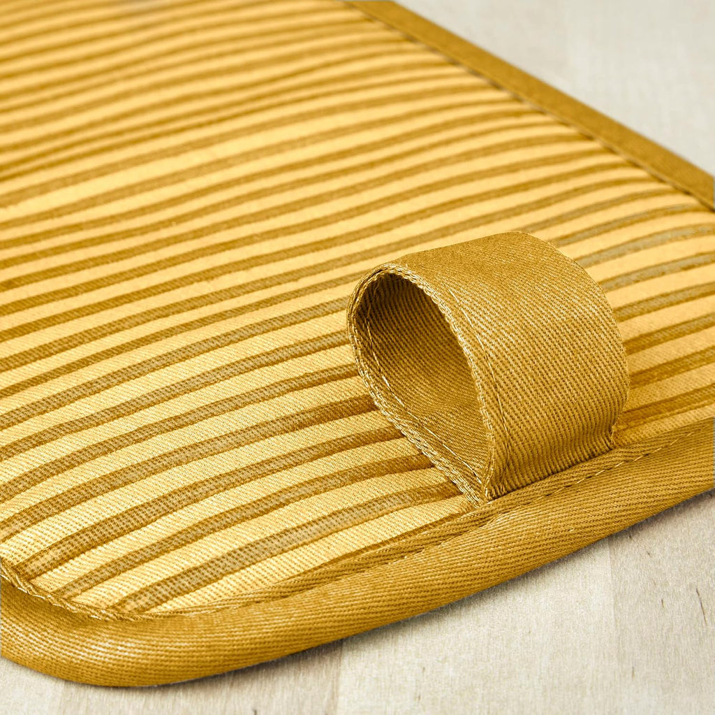 KitchenAid Beacon Two-Tone Non-Slip Pot Holder Set, Majestic Yellow, 7"x10", 2 Piece