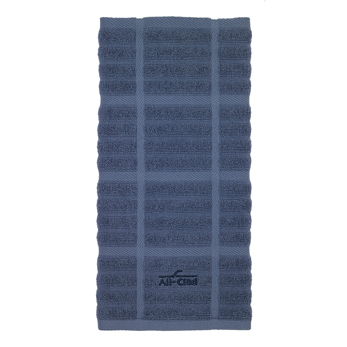 All-Clad Checked Kitchen Towel: Highly Absorbent, Super Soft Long Lasting - 100% Cotton, 17"x30" Tea Towel for Cleaning & Drying Dishes, Pans, Glassware, or Countertops, (1-Pack), Rainfall