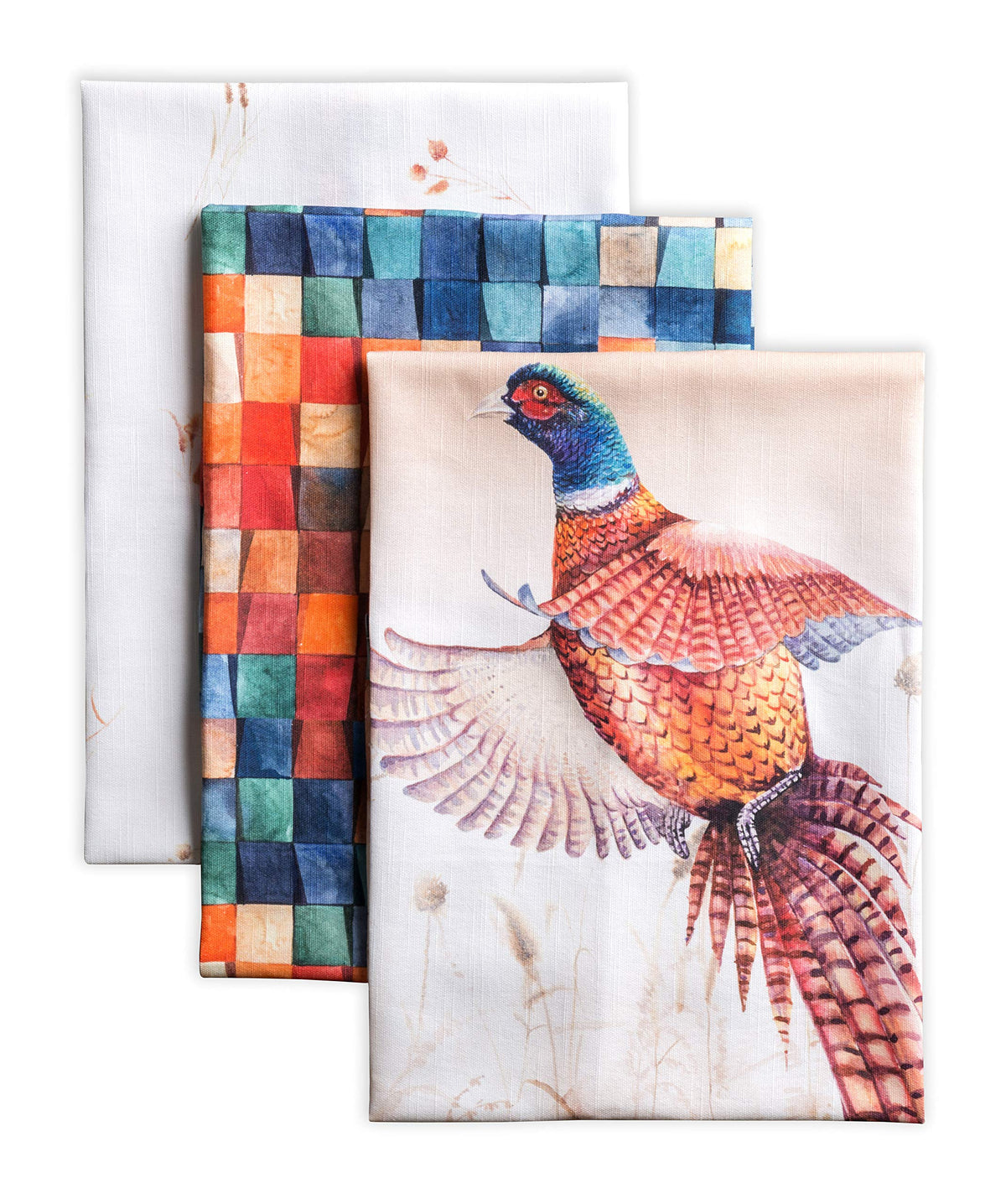 Maison d' Hermine Kitchen Towels Set of 3 Reusable 100% Cotton 27.50" x 20"
