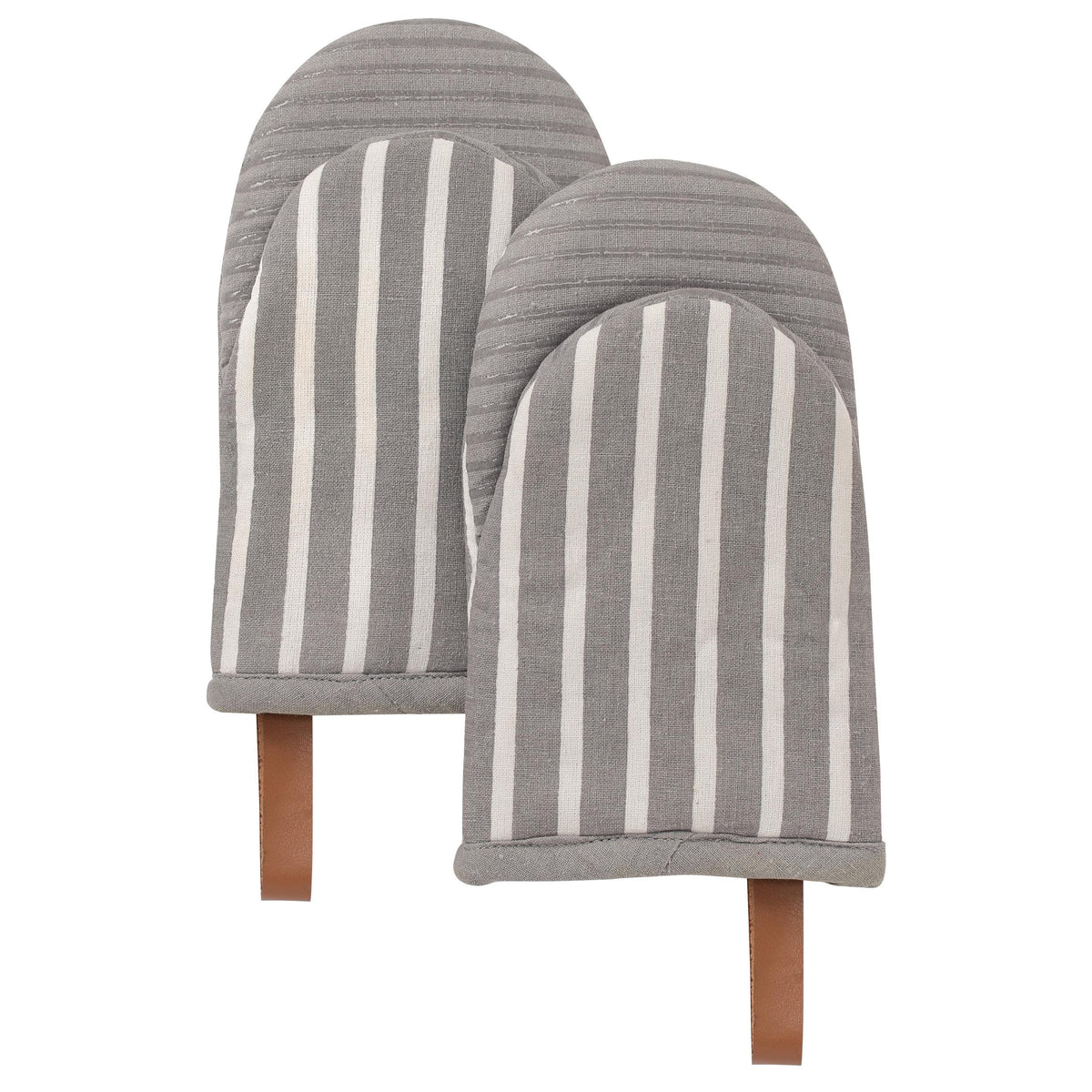 Folkulture Fall Oven Mitts, Heat Resistant,Caramel Brown Set of 2(5.75"x9")