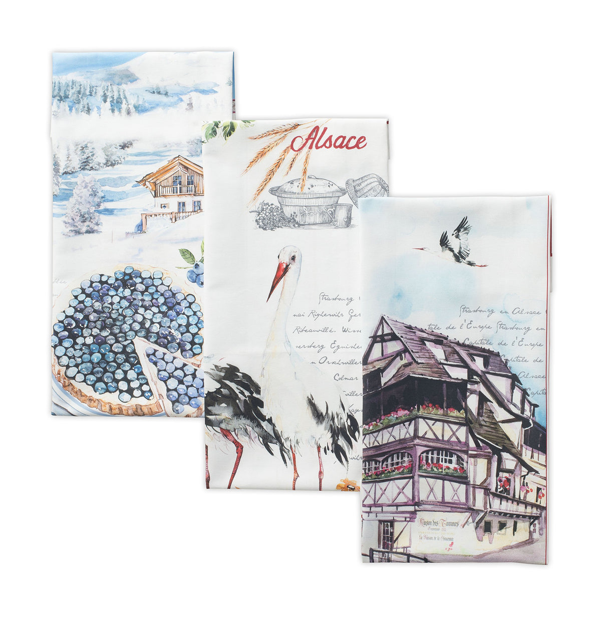 Maison d' Hermine Kitchen Towels Set of 3 Reusable 100% Cotton 27.50" x 20"